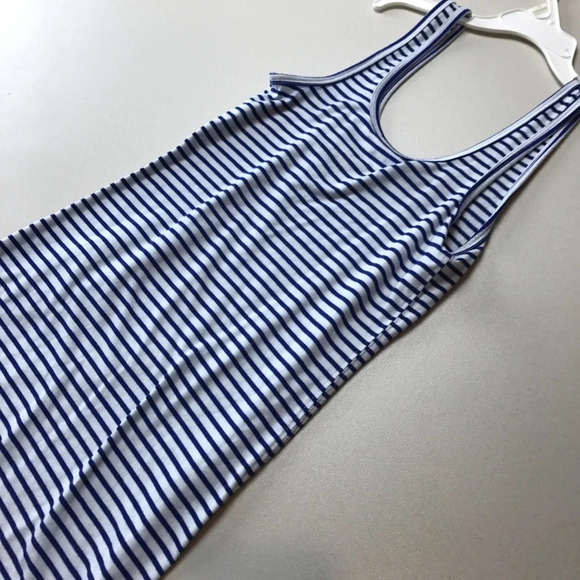 Blue and White Striped Tank Top Women's Size Small - Picture 3 of 3